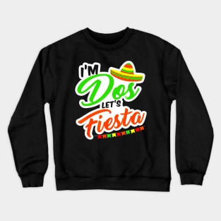 Im Dos Taco Twosday 2nd Birthday Gift Crewneck Sweatshirt